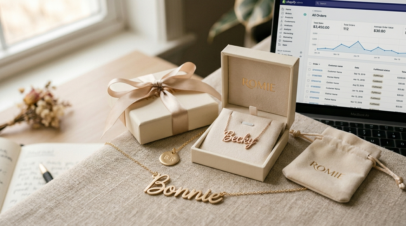 private lable custom jewelry with branded package